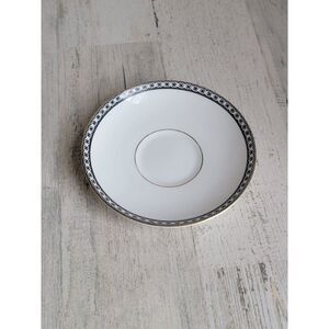 Wedgwood 6" coffee tea‎ plate cup black ulander England bone china